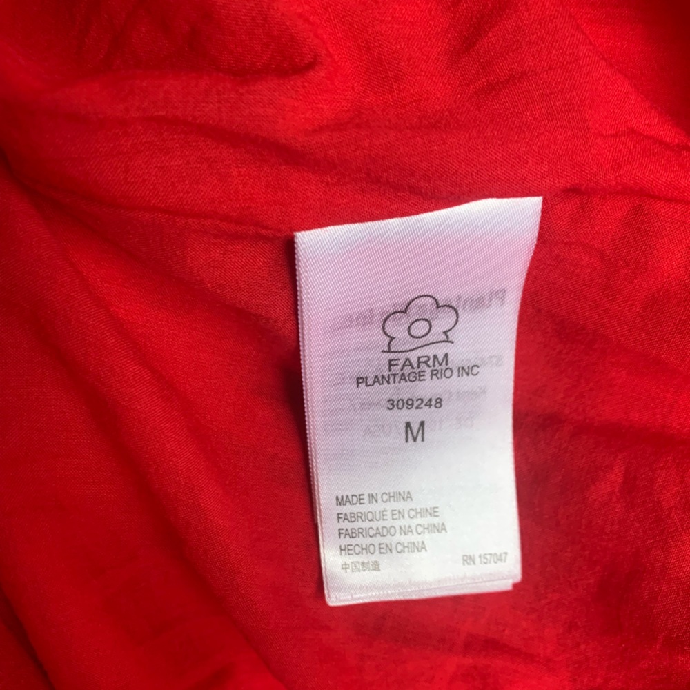 FARM Rio Red Embroidered Midi Dress - Picture 5 of 5